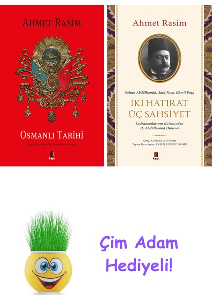 Ahmet Rasim 2 Kitap Seti + Çim Adam Hediye