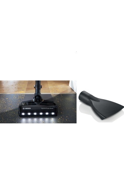 Şarjı Süpürge Unlimited 6-7 ve 8 Serisi Süpürge Başlığı Emici Siyah Işıklı+ Döşek Emiçi 2 Li Set