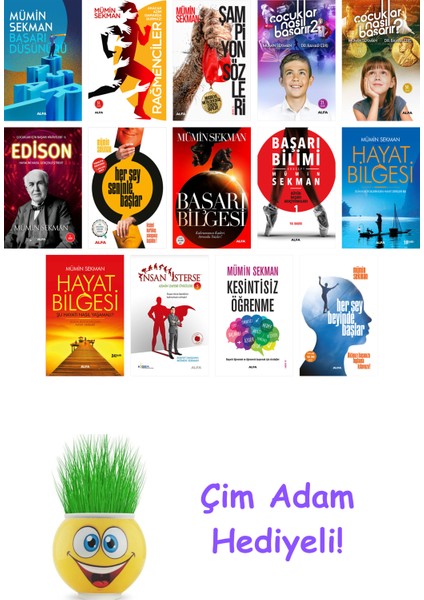 Mümin Sekman 14 Kitap Seti + Çim Adam Hediye