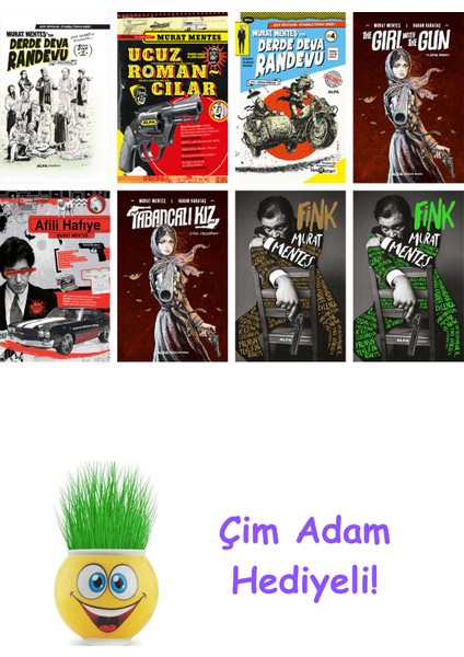 Murat Menteş 8 Kitap Seti + Çim Adam Hediye