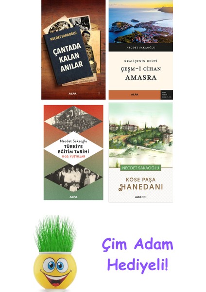 Necdet Sakaoğlu 4 Kitap Seti + Çim Adam Hediye