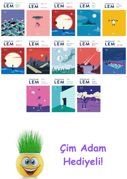 Stanislaw Lem 13 Kitap Seti + Çim Adam Hediye