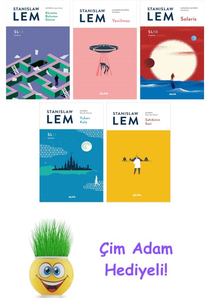 Stanislaw Lem 5 Kitap Seti + Çim Adam Hediye