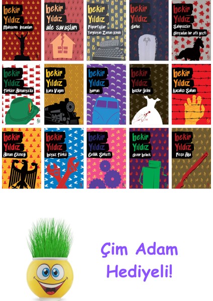 Bekir Yıldız 15 Kitap Seti + Çim Adam Hediye
