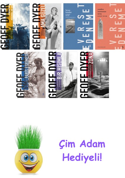 Geoff Dyer 7 Kitap Seti + Çim Adam Hediye