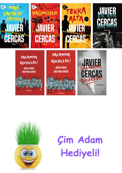 Javier Cercas 7 Kitap Seti + Çim Adam Hediye