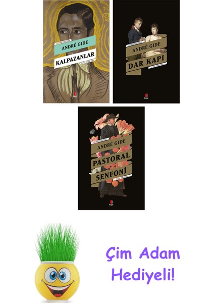 Andre Gide 3 Kitap Seti + Çim Adam Hediye