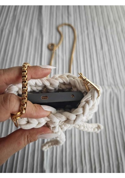 🧶 El Yapımı Penye Ip Telefon Çantası – 12 Renk Seçeneği ile Tarzınızı Yansıtın! fiyatları