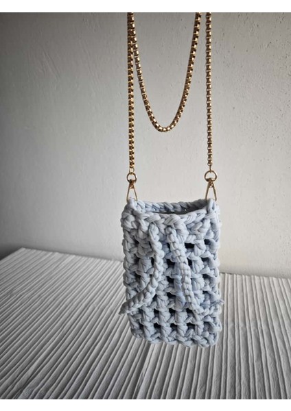 🧶 El Yapımı Penye Ip Telefon Çantası – 12 Renk Seçeneği ile Tarzınızı Yansıtın!