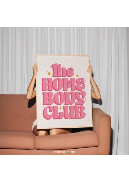 Ev Kuşu Kulübü Duvar Sanatı, Pembe Estetik Yatak Odası Duvar Dekoru