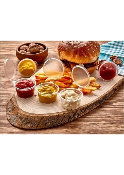 Kapaklı Sızdırmaz Pp Sos Kabı 4 Oz (120CC) 100 Adet fiyatları