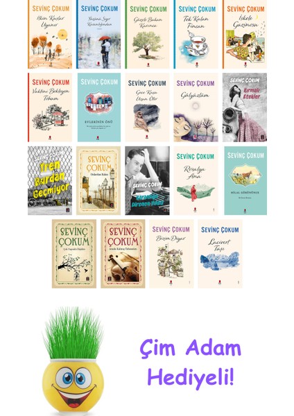 Sevinç Çokum 19 Kitap Seti + Çim Adam Hediye