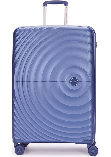 Benetton 2'li Set Büyük ve Orta Boy %100 Polipropilen Valiz Mavi 14BNT8002 fiyatları