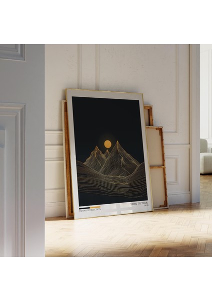 Japandi Dağ Ay Sanatı: Soyut Wabi Sabi Duvar Dekoru ( ) fiyatları