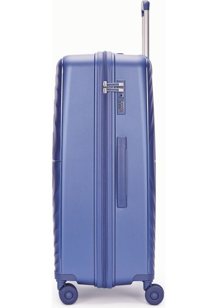 Benetton 2'li Set Büyük ve Orta Boy %100 Polipropilen Valiz Mavi 14BNT8002 modelleri