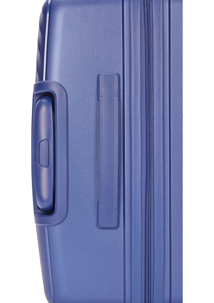 Benetton 2'li Set Büyük ve Orta Boy %100 Polipropilen Valiz Mavi 14BNT8002