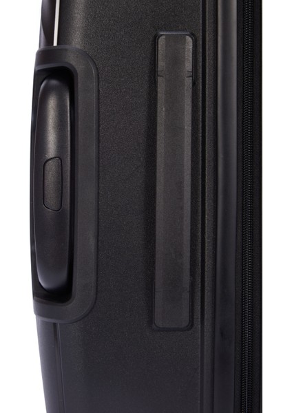 Benetton 2'li Set Orta ve Kabin Boy %100 Polipropilen Valiz Siyah 14BNT8002