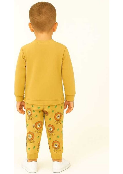 Sarı Aslan 1-3 Yaş Çocuk Alt Üst Takım modelleri