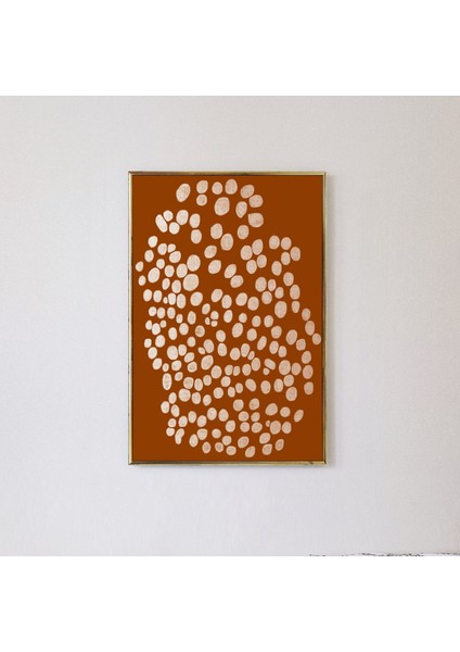 Yanık Turuncu, Terakota Soyut Duvar Sanatı - Toprak Tonlarında Çağdaş Sanat - Eklektik Iskandinav Bohem Sanatı modelleri