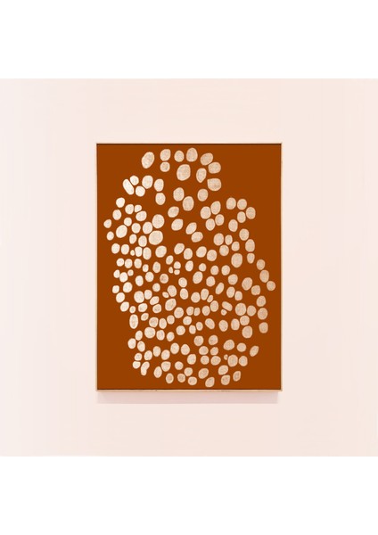 Yanık Turuncu, Terakota Soyut Duvar Sanatı - Toprak Tonlarında Çağdaş Sanat - Eklektik Iskandinav Bohem Sanatı indirimleri