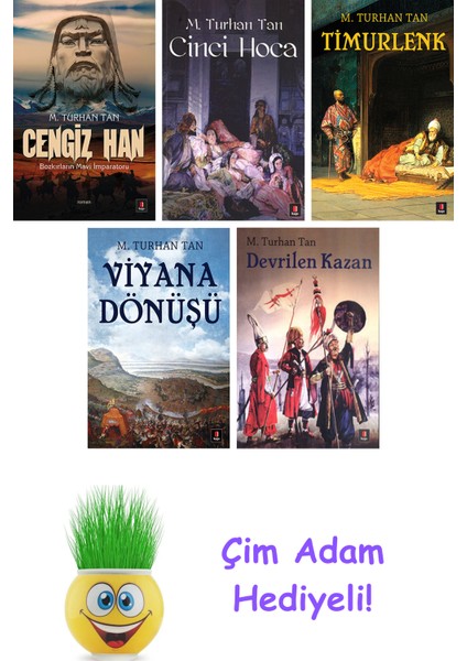 M. Turhan Tan 5 Kitap Seti + Çim Adam Hediye