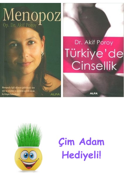 Akif Poroy 2 Kitap Seti + Çim Adam Hediye