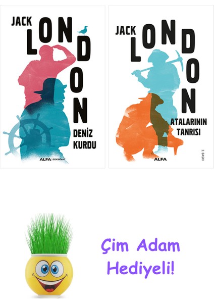 Jack London 2 Kitap Seti + Çim Adam Hediye