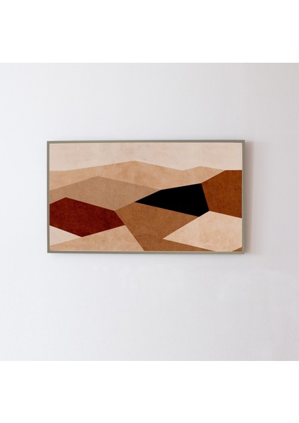 Modern Samsung Frame Tv Sanatı - Soyut Geometrik Sanat. Samsung Frame Tv Için, Piksel Sanatı 16:9 Oran