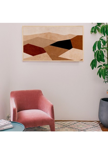 Modern Samsung Frame Tv Sanatı - Soyut Geometrik Sanat. Samsung Frame Tv Için, Piksel Sanatı 16:9 Oran modelleri