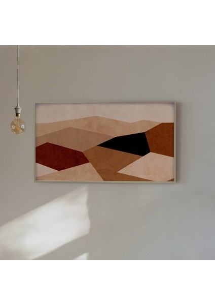 Modern Samsung Frame Tv Sanatı - Soyut Geometrik Sanat. Samsung Frame Tv Için, Piksel Sanatı 16:9 Oran indirimleri