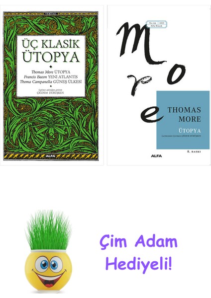 Thomas More 2 Kitap Seti + Çim Adam Hediye