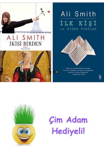 Ali Smith 2 Kitap Seti + Çim Adam Hediye