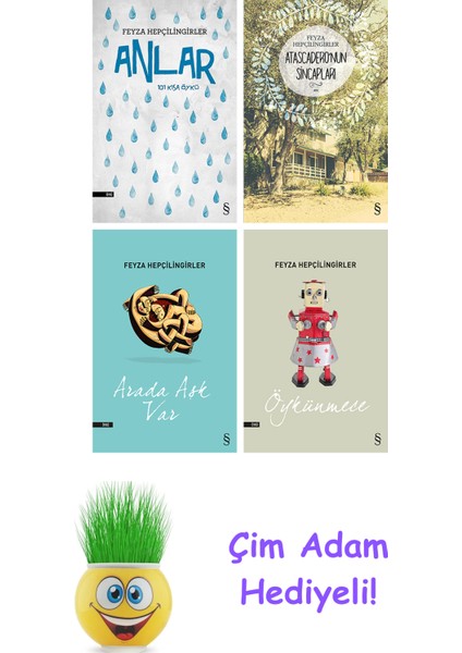 Feyza Hepçilingirler 4 Kitap Seti + Çim Adam Hediye