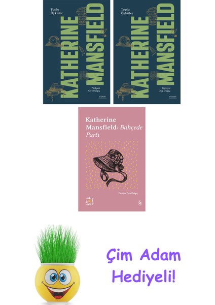 Katherine Mansfield 3 Kitap Seti + Çim Adam Hediye