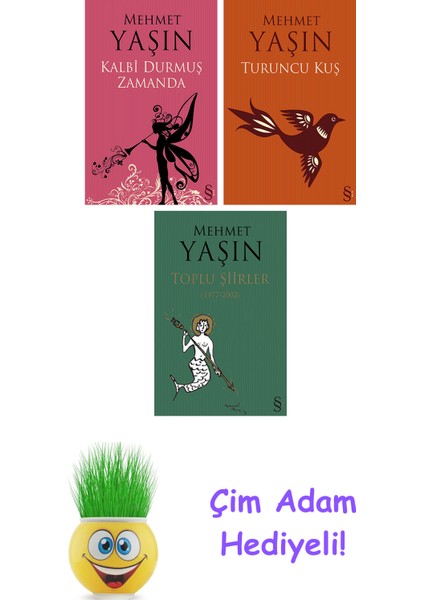 Mehmet Yaşın 3 Kitap Seti + Çim Adam Hediye