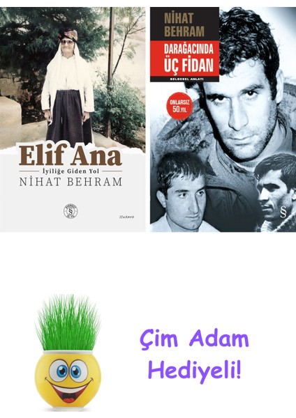 Nihat Behram 2 Kitap Seti + Çim Adam Hediye