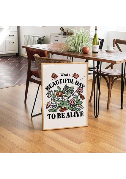 Retro Botanik Poster, Estetik Söz Baskısı, Çiçek Pazarı Duvar Dekoru, Kır Çiçekleri Posteri, Kelebek modelleri