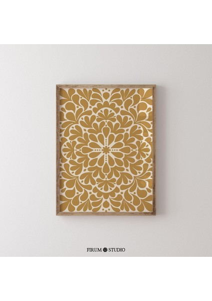 Sarı Fas Sanatı, Eklektik Estetik Daire Duvar Dekoru fiyatları