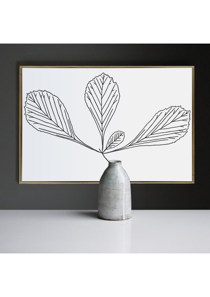 Minimalist Botanik Illüstrasyon, Sanat, Siyah Beyaz fırsatları