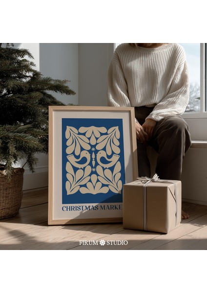 Mavi Noel Pazarı Halk Duvar Sanatı