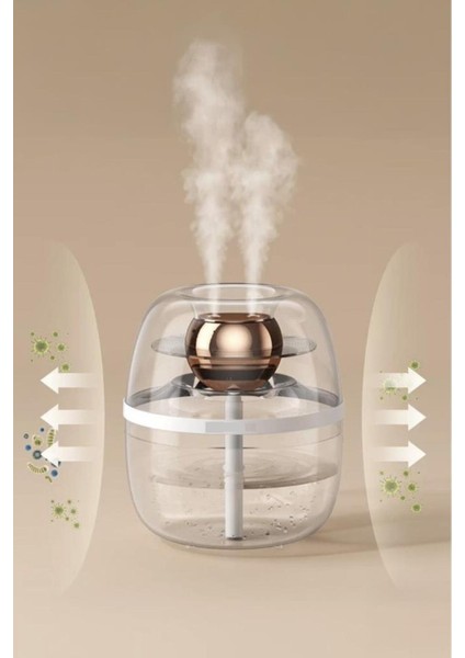 K30 1.8 Litre Kapasiteli Çift Çikişli Hava Nemlendirici Aroma Terapili Buhar Makinesi Humidifier modelleri