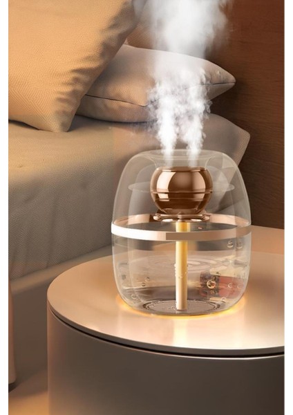 K30 1.8 Litre Kapasiteli Çift Çikişli Hava Nemlendirici Aroma Terapili Buhar Makinesi Humidifier indirimleri
