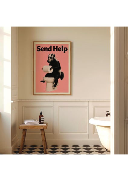 Retro Skunk Banyo: Mizah Dolu Pop Art ( ) fırsatları