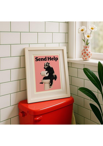 Retro Skunk Banyo: Mizah Dolu Pop Art ( )