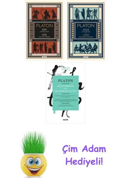 Platon 3 Kitap Seti + Çim Adam Hediye