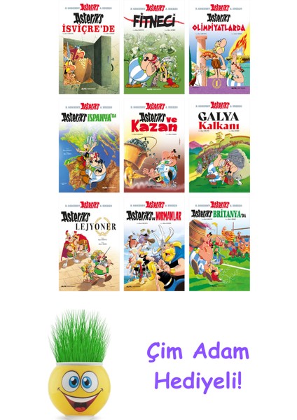 Rene Goscinny 9 Kitap Seti + Çim Adam Hediye