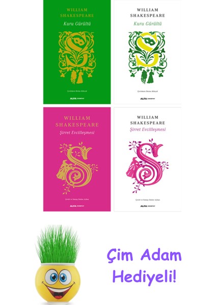 William Shakespeare 4 Kitap Seti + Çim Adam Hediye