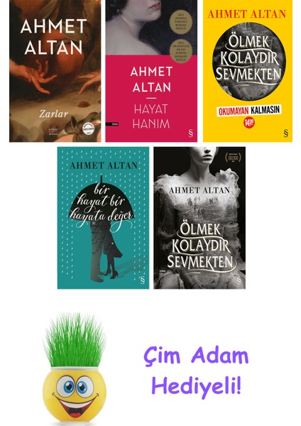 Ahmet Altan 5 Kitap Seti + Çim Adam Hediye