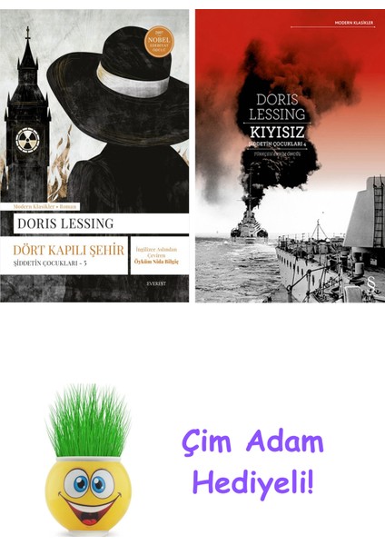 Doris Lessing 2 Kitap Seti + Çim Adam Hediye