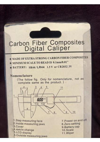 Carbon Fıber Composıtes Dıgıtal Calıper Elektronık Hassas Ölçüm Aleti (Lcd Ekranlı) fırsatları